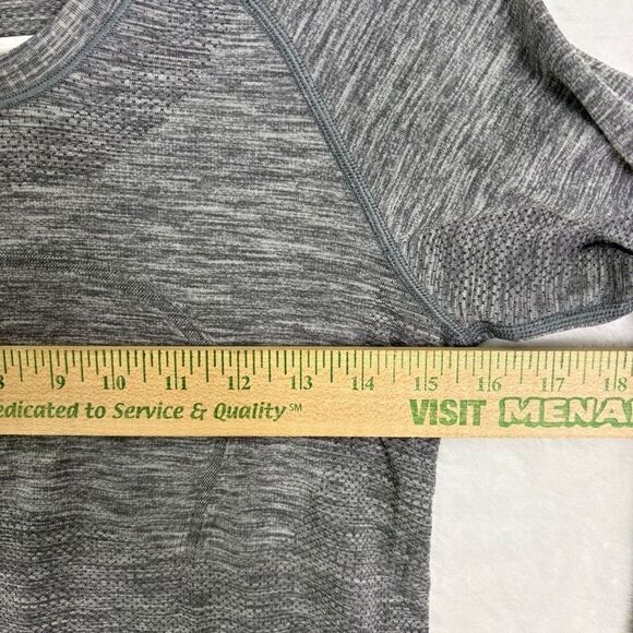 Lululemon Women's Grey Swiftly Tech Long Sleeve Workout Top Size 6 - Picture 4 of 10
